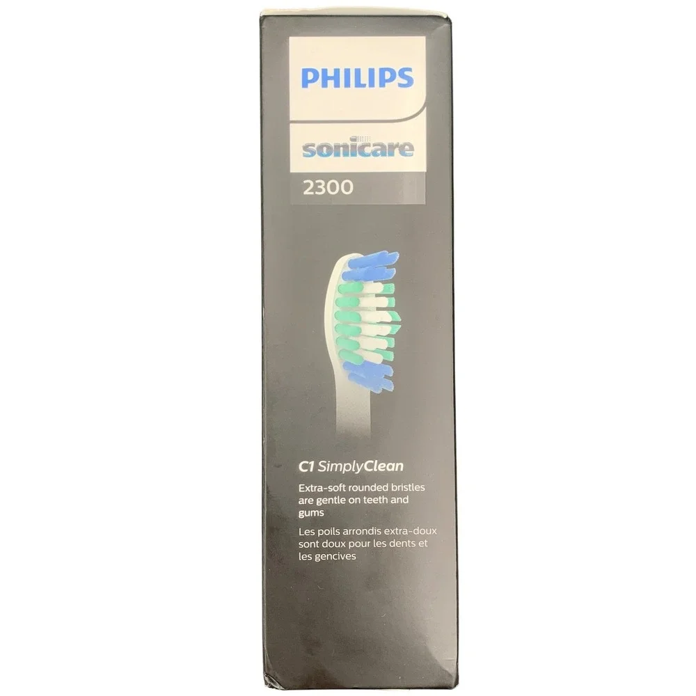 Philips Sonicare 2300 Rechargeable Electric Toothbrush X2 HX3665/04 Black White